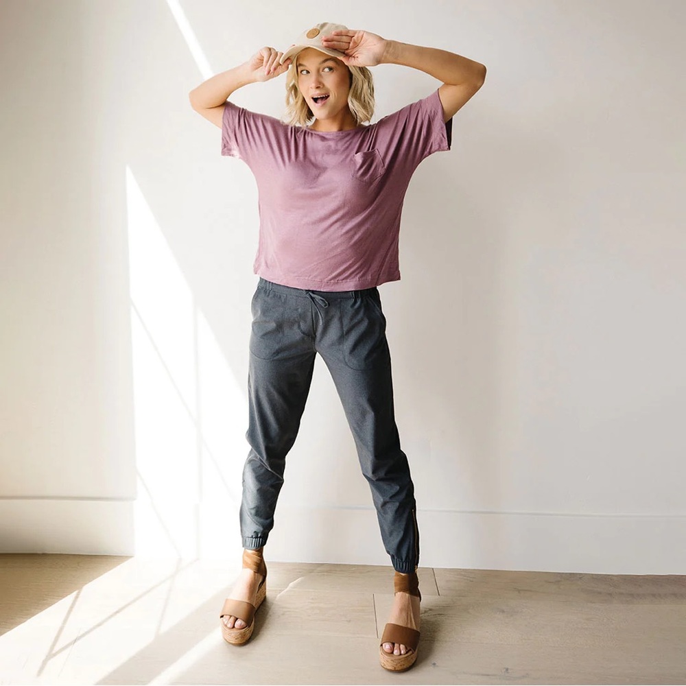 Albion Fit Jetsetters Jogger Pant in Gray M